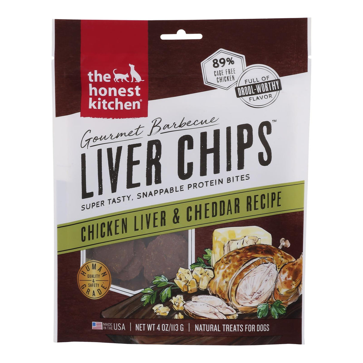 The Honest Kitchen - Dog Trt Liver Chips Chicken - Case Of 6-4 Oz - Cozy Farm