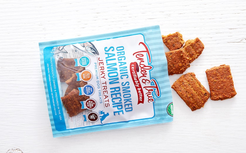 Tender & True Salmon Jerky Gourmet Dog Treats for Health & Vitality - 4 Oz (Case of 10) - Cozy Farm