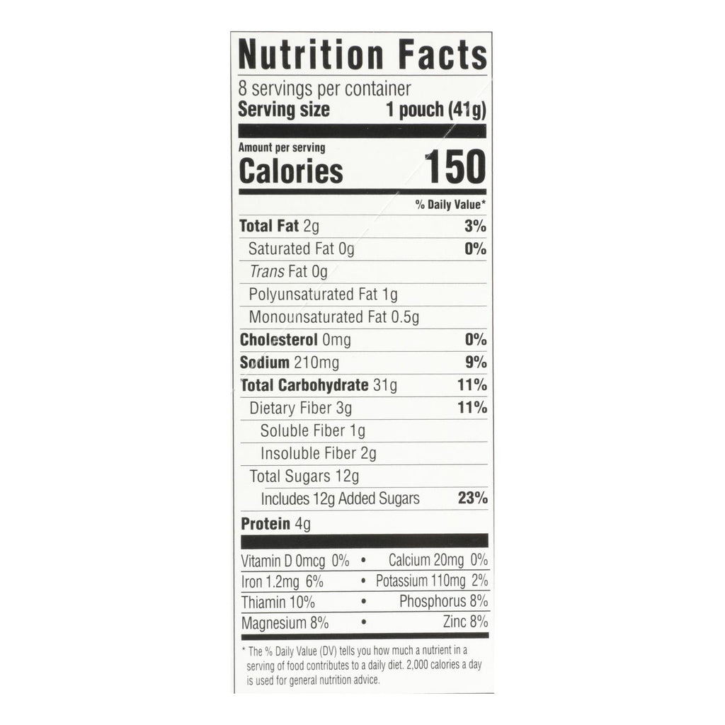 Better Oats Organic Instant Multigrain Hot Cereal - Maple Brown Sugar - 11.6 Oz. - Case of 6 - Cozy Farm 