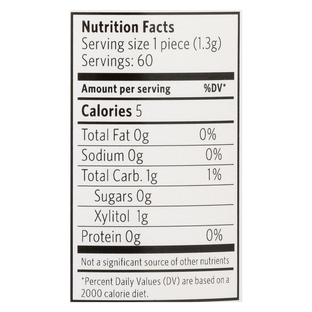 Xylichew Black Licorice Sugar-Free Gum - 60 Piece Jar - 1 Case - Cozy Farm