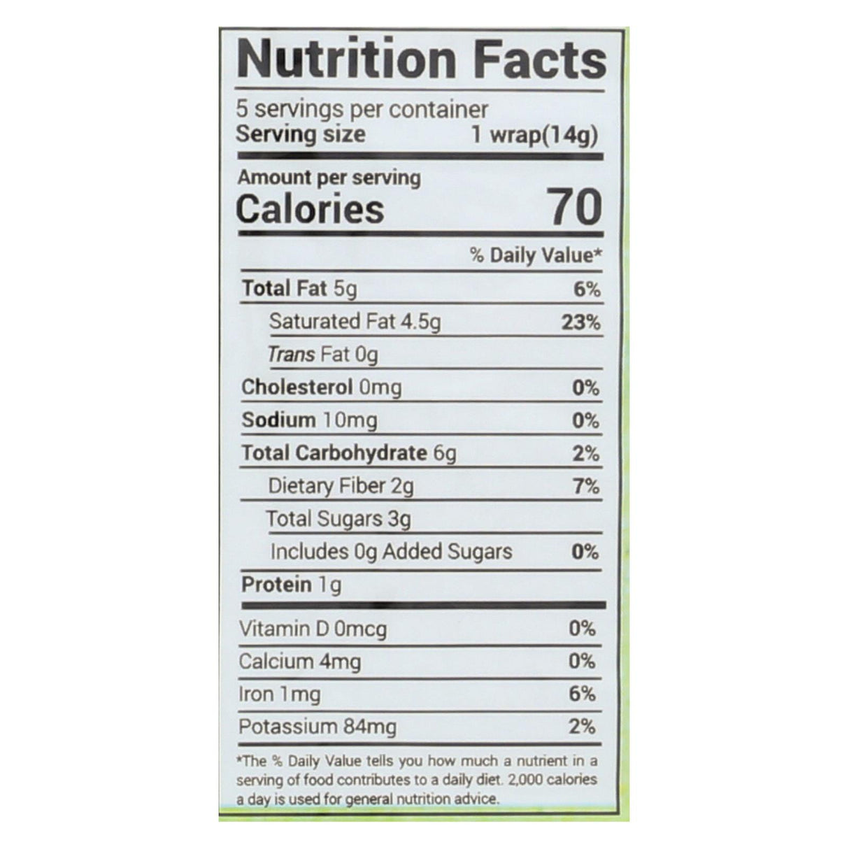 Nuco Organic Coconut Wraps - 2.47 Oz, Case of 12 - Cozy Farm