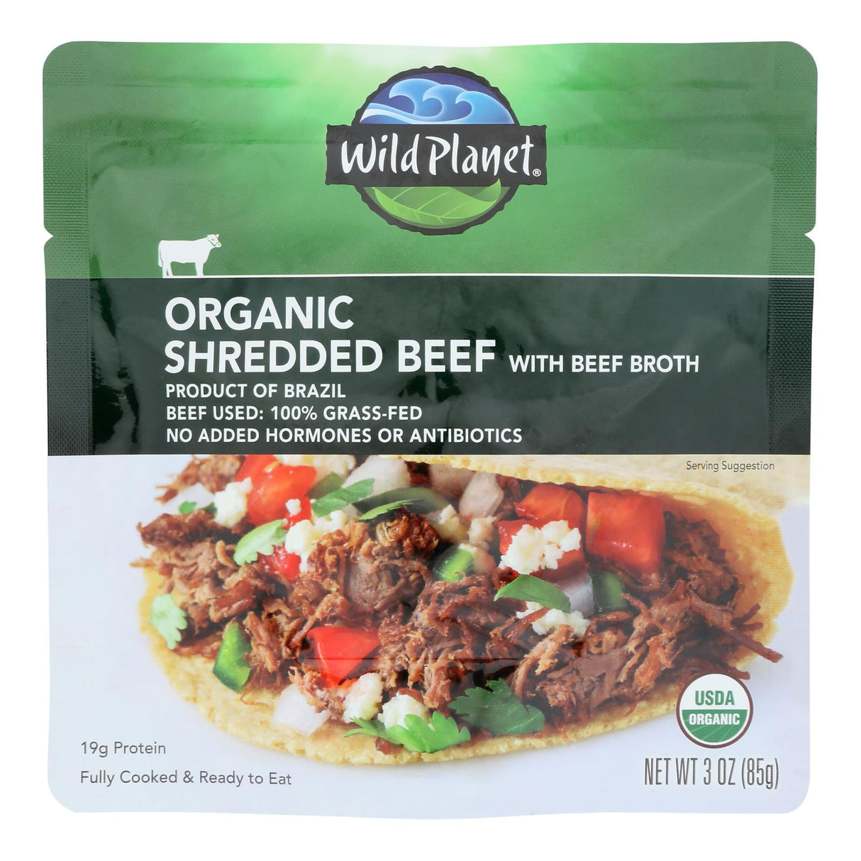 Wild Planet - Shredded Beef - Case Of 24-3 Oz - Cozy Farm