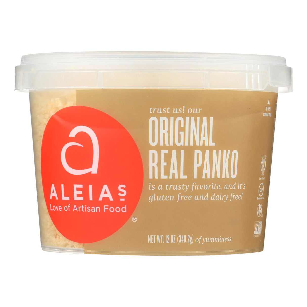 Aleia's - Gluten Free Bread Crumbs - Real Panko Original - Case Of 12 - 12 Oz - Cozy Farm