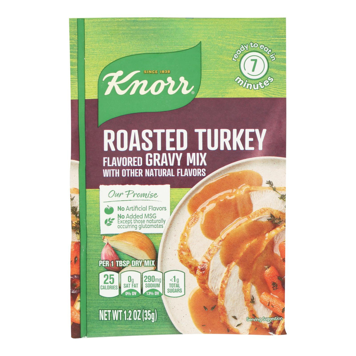 Knorr Gravy Mix - Roasted Turkey Flavored - 1.2 Oz - Case Of 12 - Cozy Farm