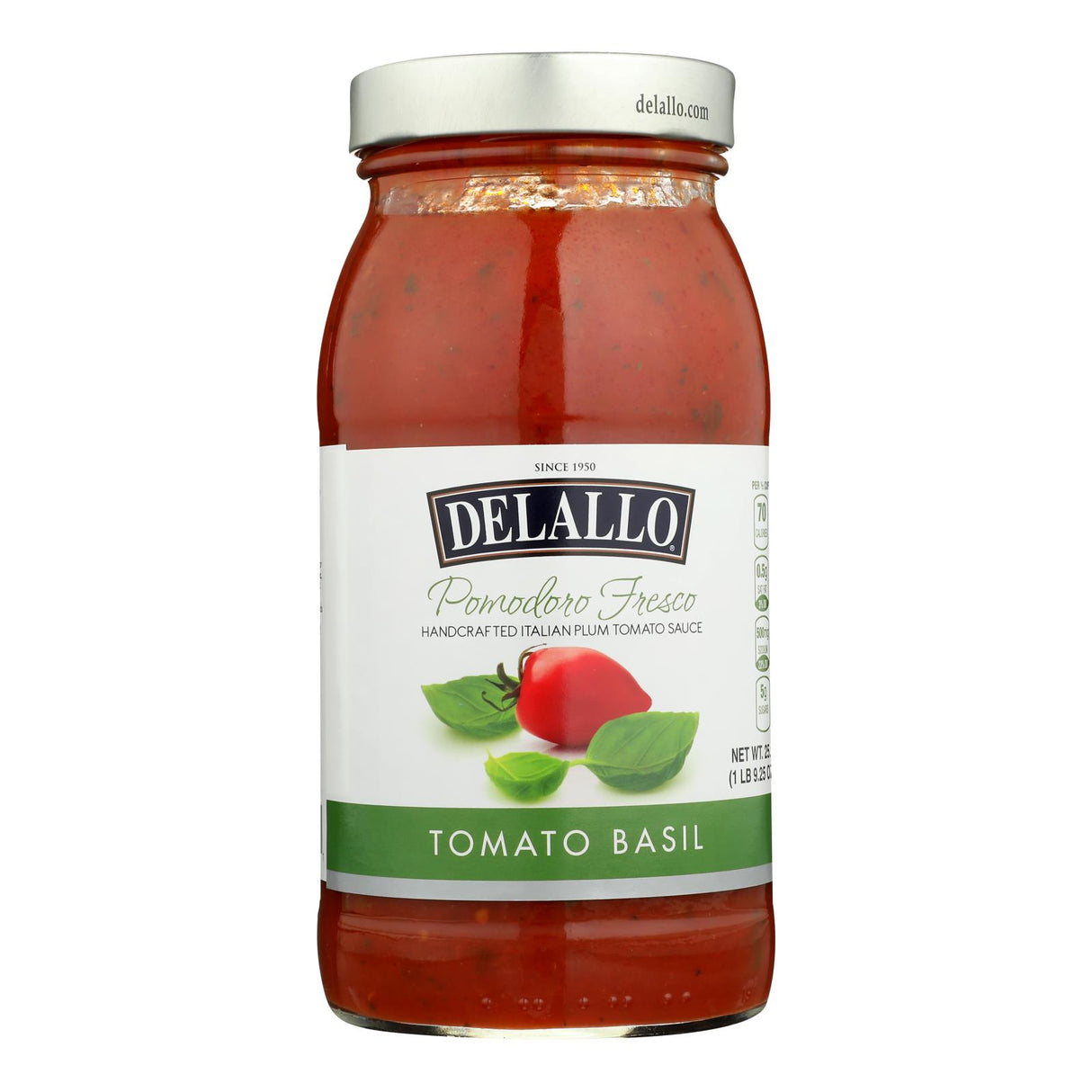 Delallo Sauce - Fresco - Tomato Basil - Case Of 6 - 25.25 Fl Oz - Cozy Farm