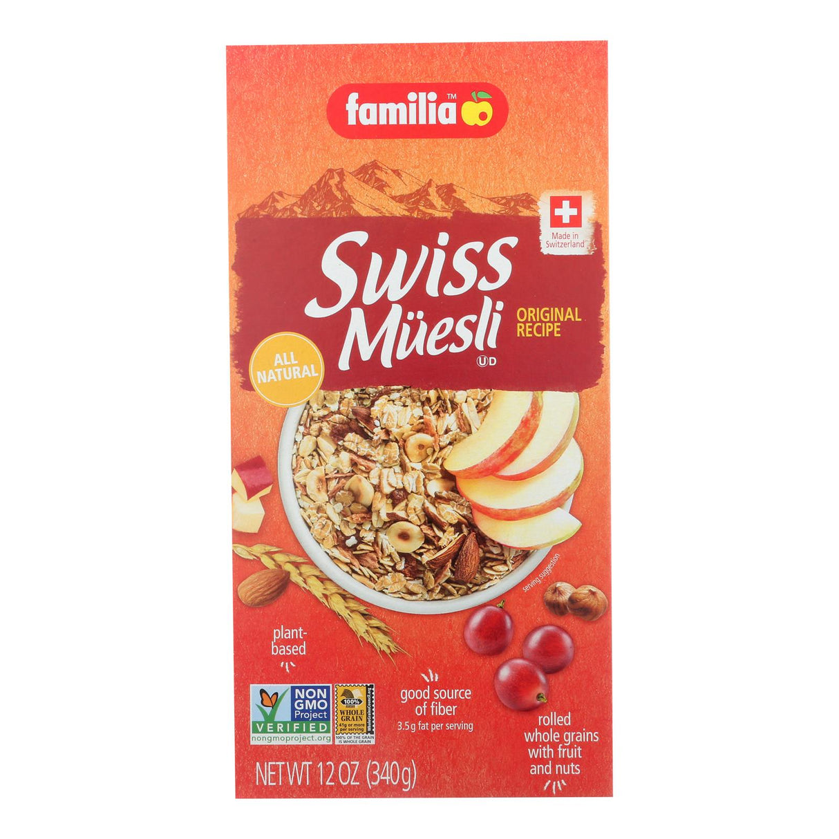 Familia Swiss Muesli - Original - Case Of 6 - 12 Oz - Cozy Farm