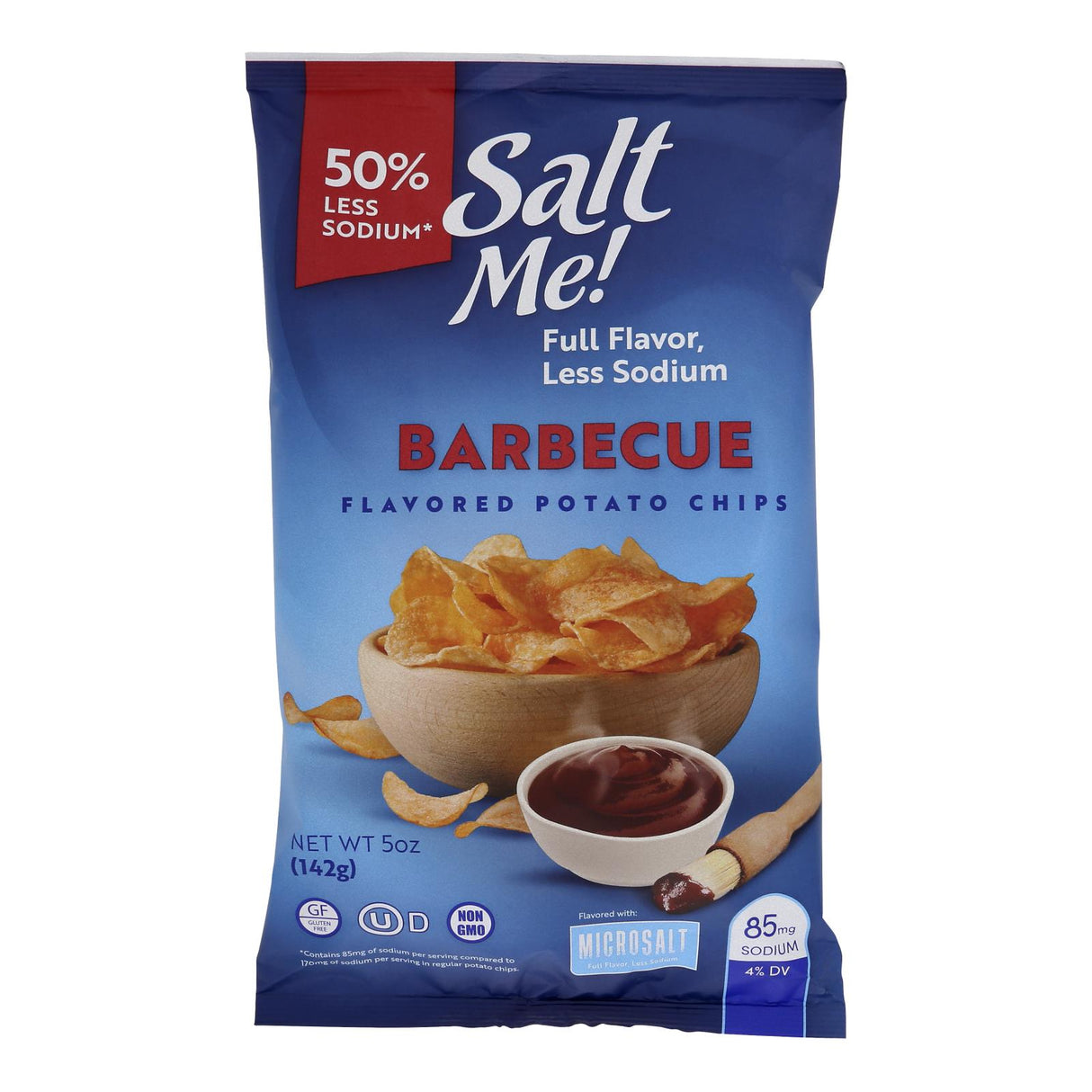 SaltMe! BBQ Potato Chips, 5 Oz - Value Pack of 12 - Cozy Farm