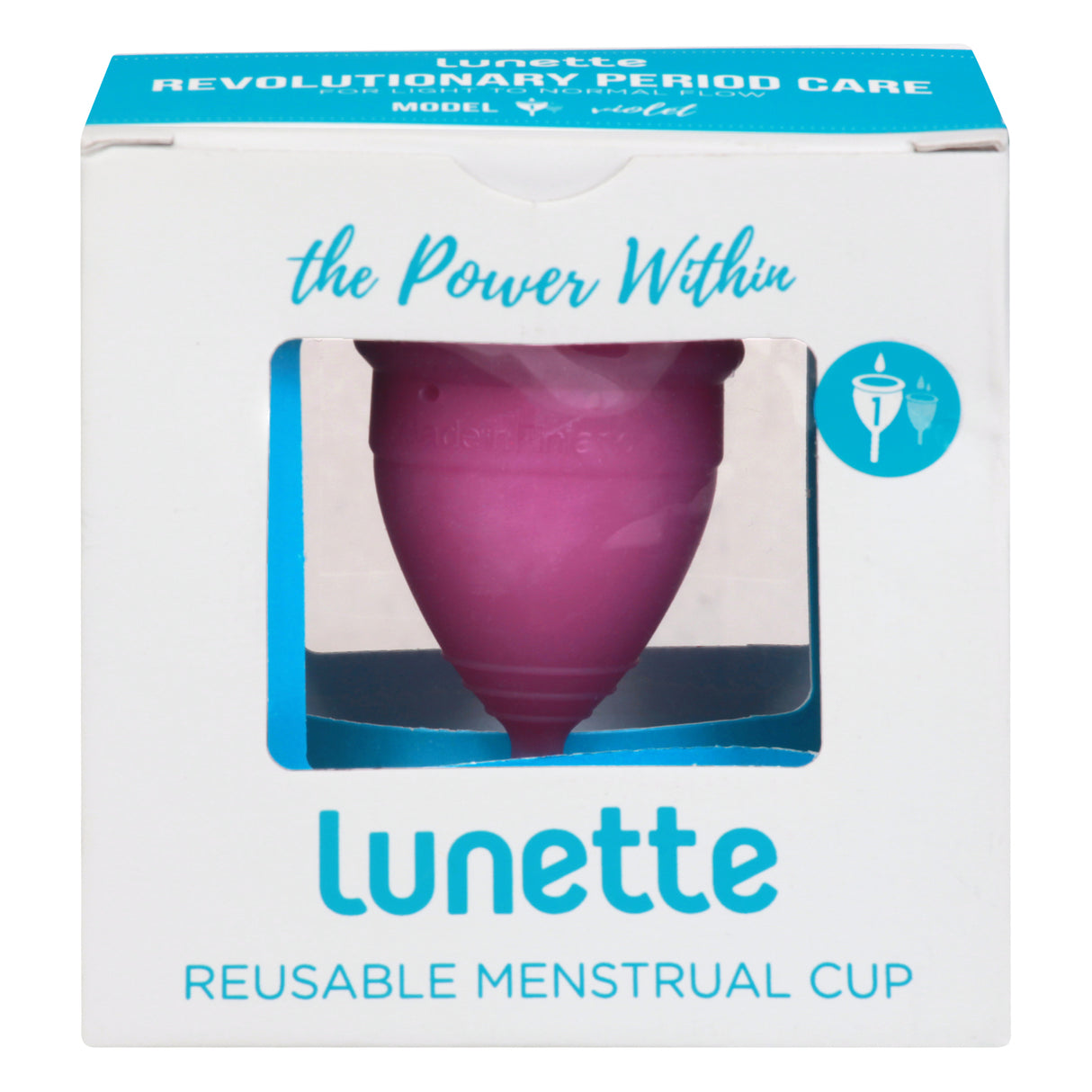 Lunette Menstrual Cup Size 1, Violet - Cozy Farm