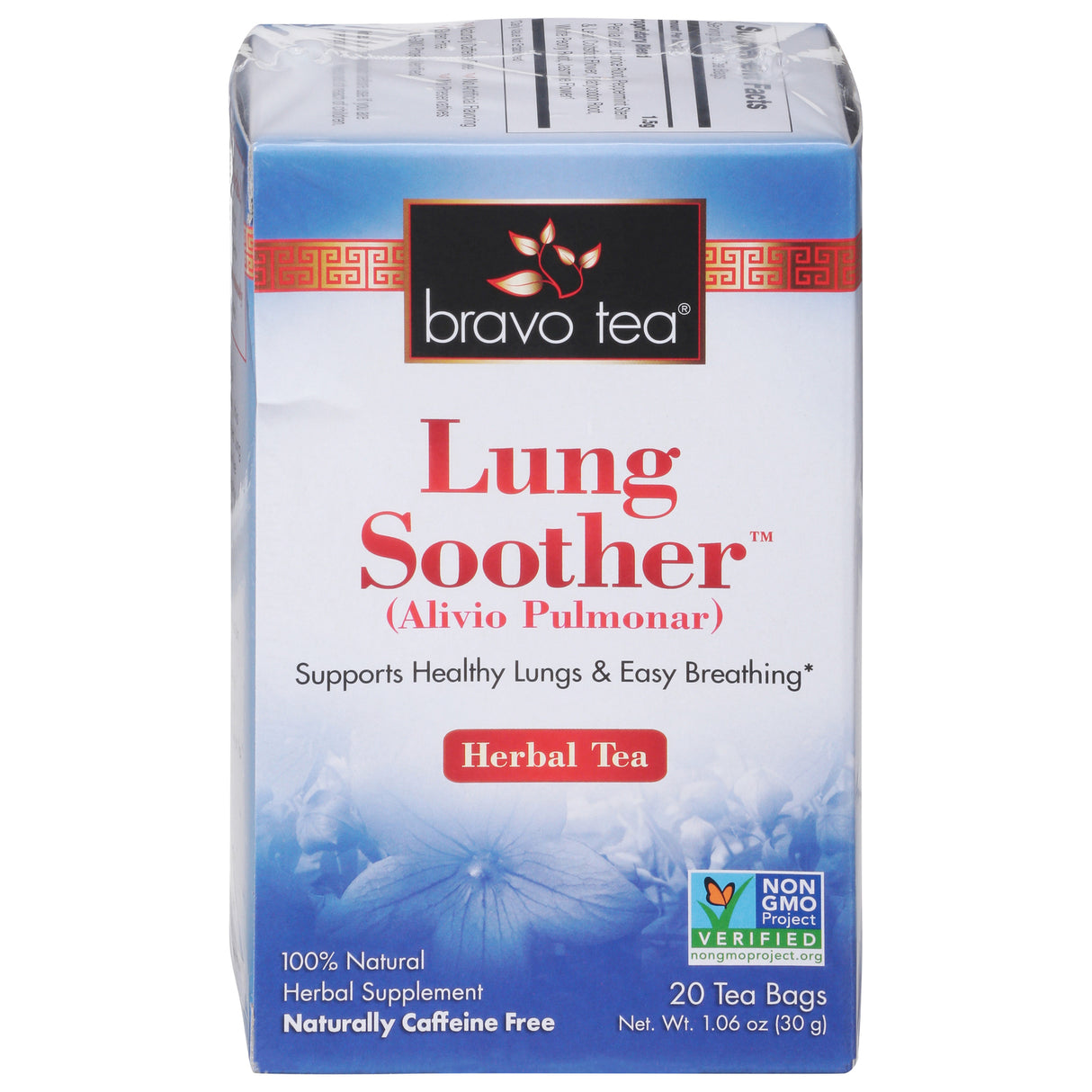 Bravo Teas and Herbs Lung Soother Tea, Soothe Occasional Cough & Irritated Throat, 20 Count - Cozy Farm