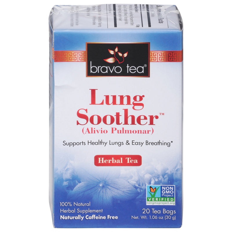 Bravo Teas and Herbs Lung Soother Tea, Soothe Occasional Cough & Irritated Throat, 20 Count - Cozy Farm 