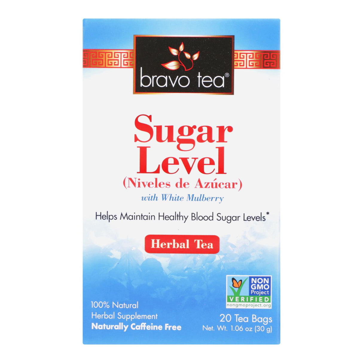 Bravo Teas And Herbs Tea for Balanced Blood Sugar - 20 Tea Bags - Cozy Farm