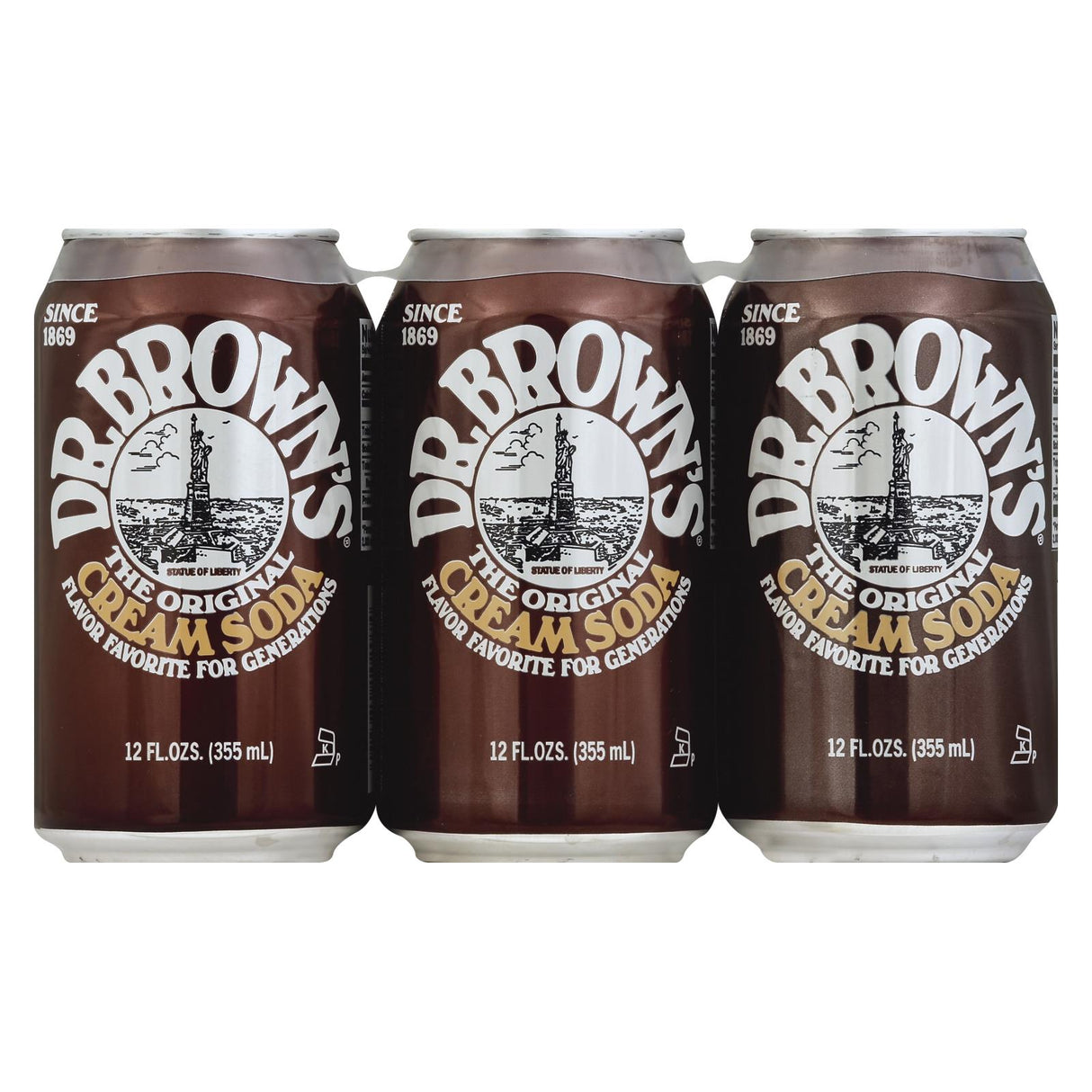 Dr. Brown's Soda Cream, Case of 4, (6 x 12 Fl. Oz.) Cans - Cozy Farm