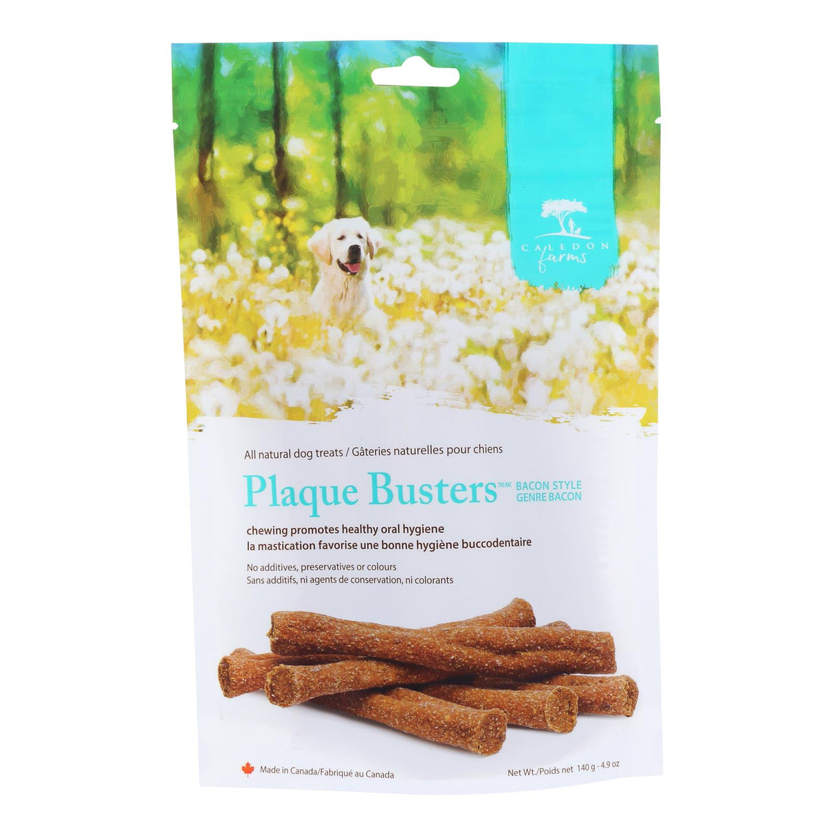 Caledon Farms Beef Bacon Recipe Flavor Dog Treats (4.9 Oz Pack of 4) - Cozy Farm