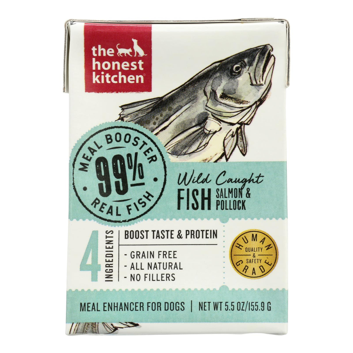 The Honest Kitchen - Dog Food Meal Boost 99% Salmon - Case of 12 (5.5 Oz) - Cozy Farm