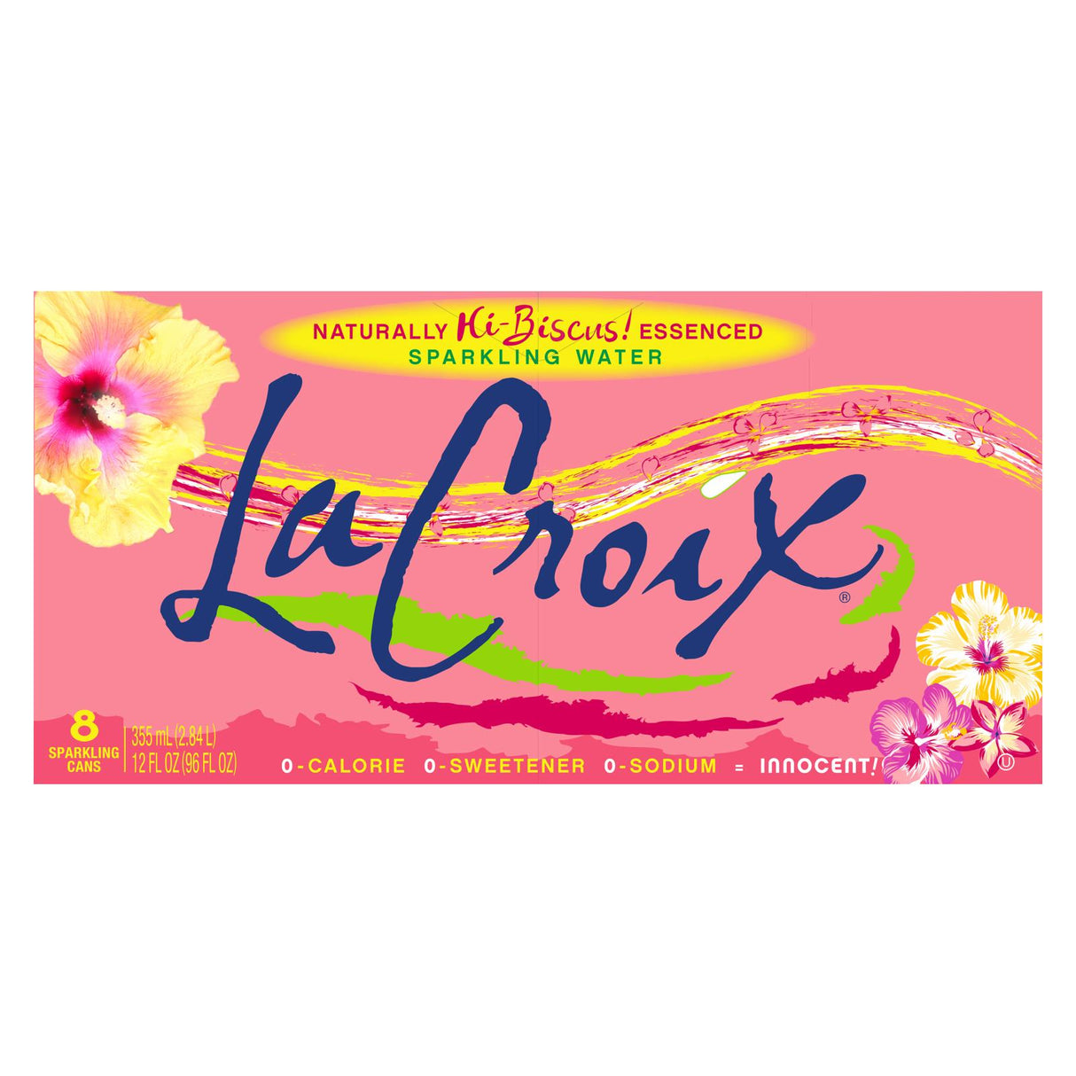 Lacroix Sparkling Water, Hi-Biscus, 12 Fl. Oz. Cans (Case of 3) - Cozy Farm