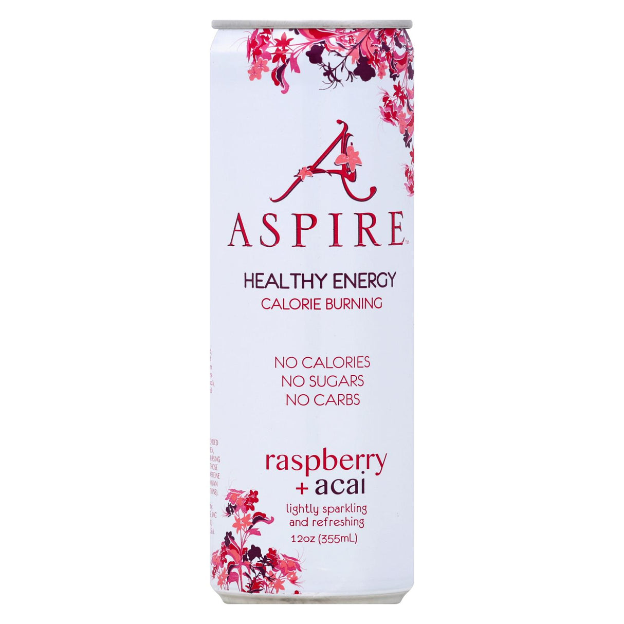 Aspire Healthy Energy Sparkling Raspberry Acai, 12-Pack 12 Oz Cans - Cozy Farm