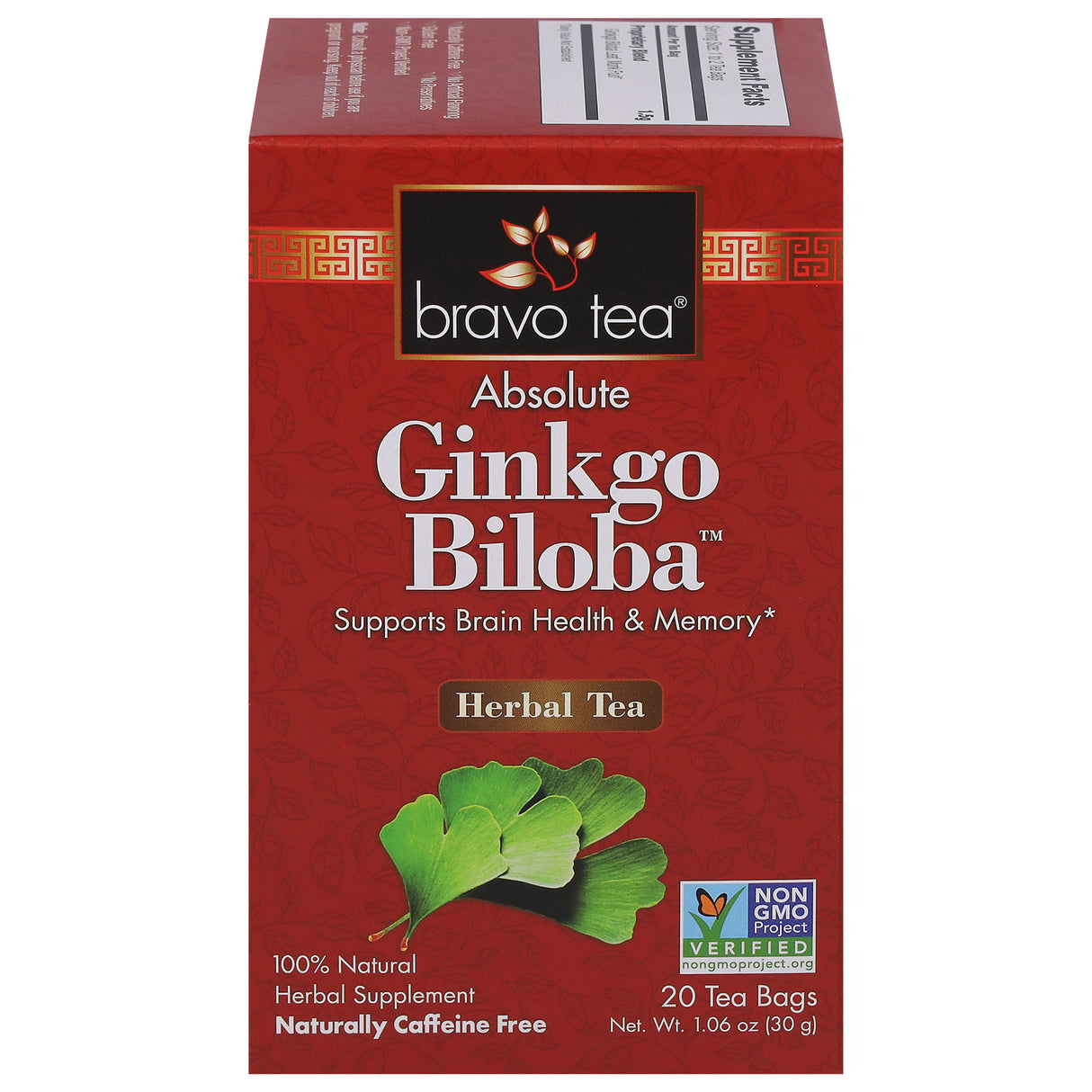 Bravo Teas & Herbs Absolute Ginko Biloba Tea, 20-Count - Cozy Farm