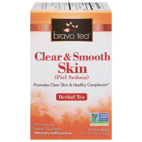 Bravo Teas and Herbs Clear & Smooth Skin Tea - 20 Tea Bags - Cozy Farm 