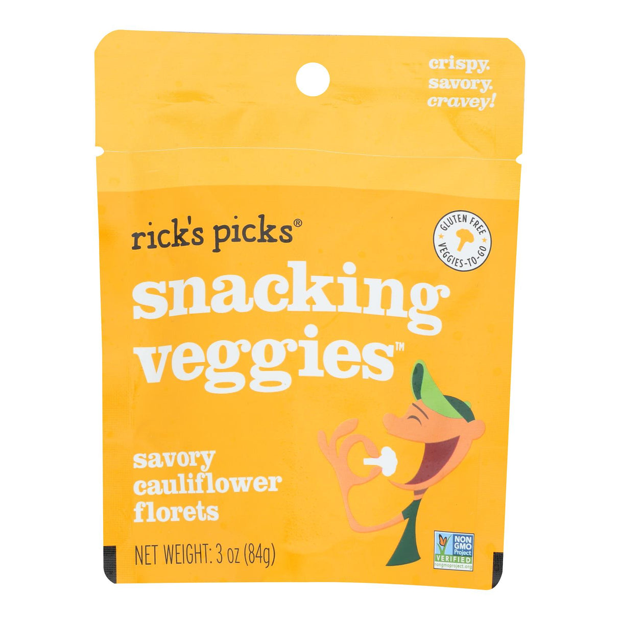 Rick's Picks Savory Cauliflower Snacking Veggies, 3 oz - Case of 10 - Cozy Farm