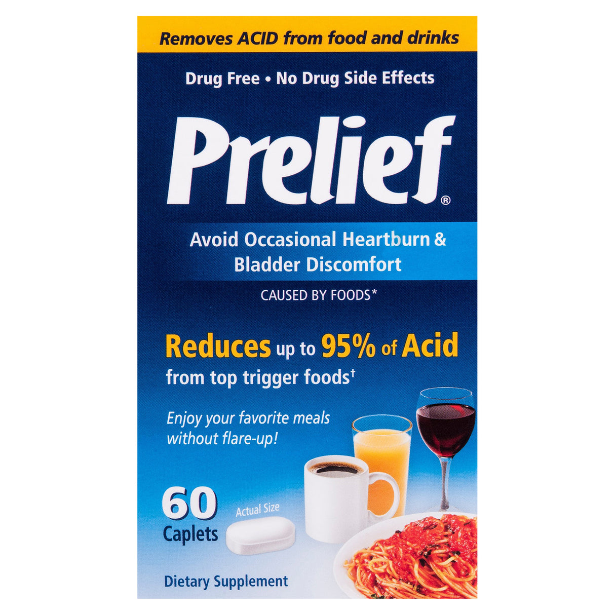 Prelief Dietary Supplement: Relief from Acidic Foods - 60 Capsules - Cozy Farm