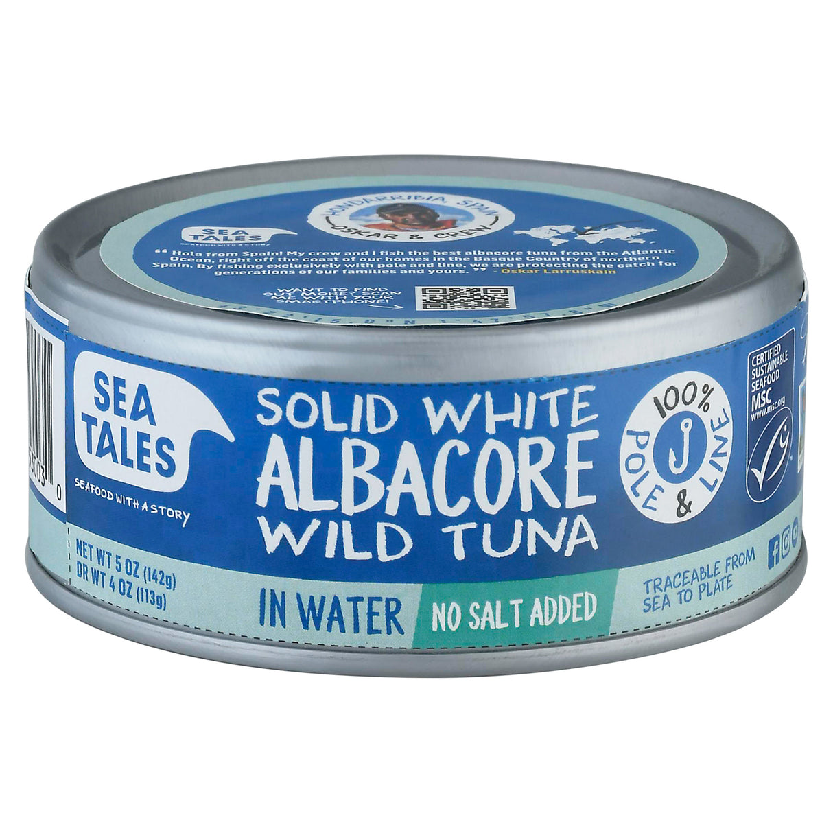 Fish Tales Albacore Tuna in Water | 12 - 5-Ounce Cans - Cozy Farm