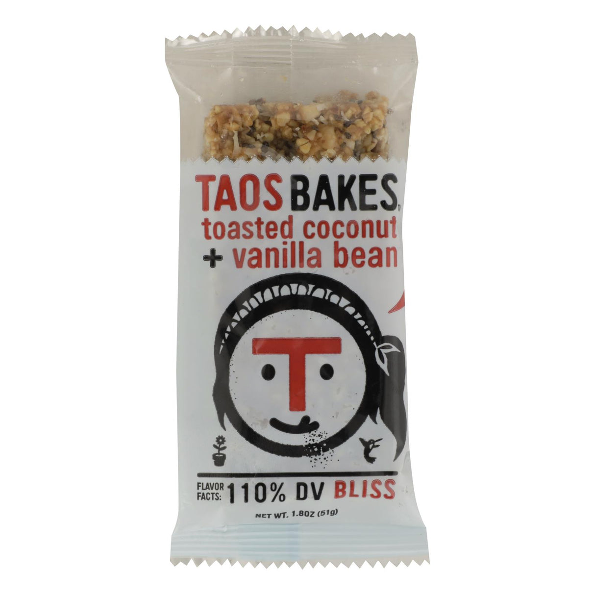 Taos Bakes Bar Coconut Vanilla Bean - 12 Pack - 1.8 Oz - Cozy Farm