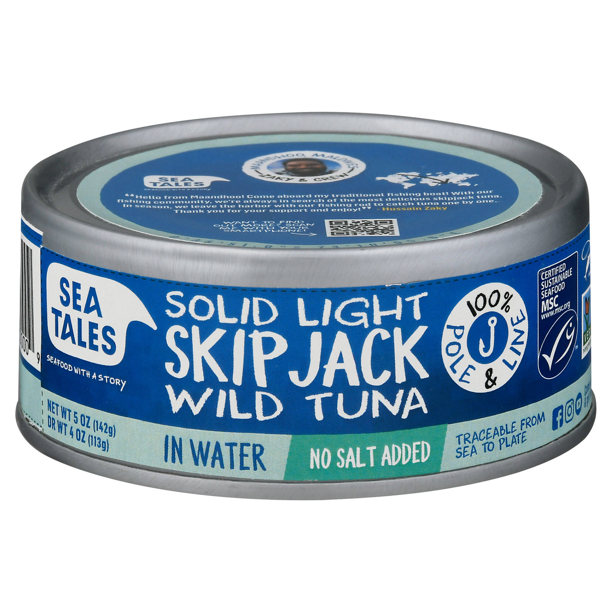 Fish Tales Skipjack Tuna in Water, 5 Oz Can (Case of 12) - Cozy Farm