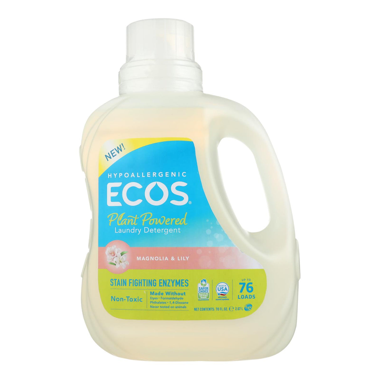 Ecos Magnolia & Lily Laundry Detergent (4 - 70 Fl Oz Bottles) - Cozy Farm