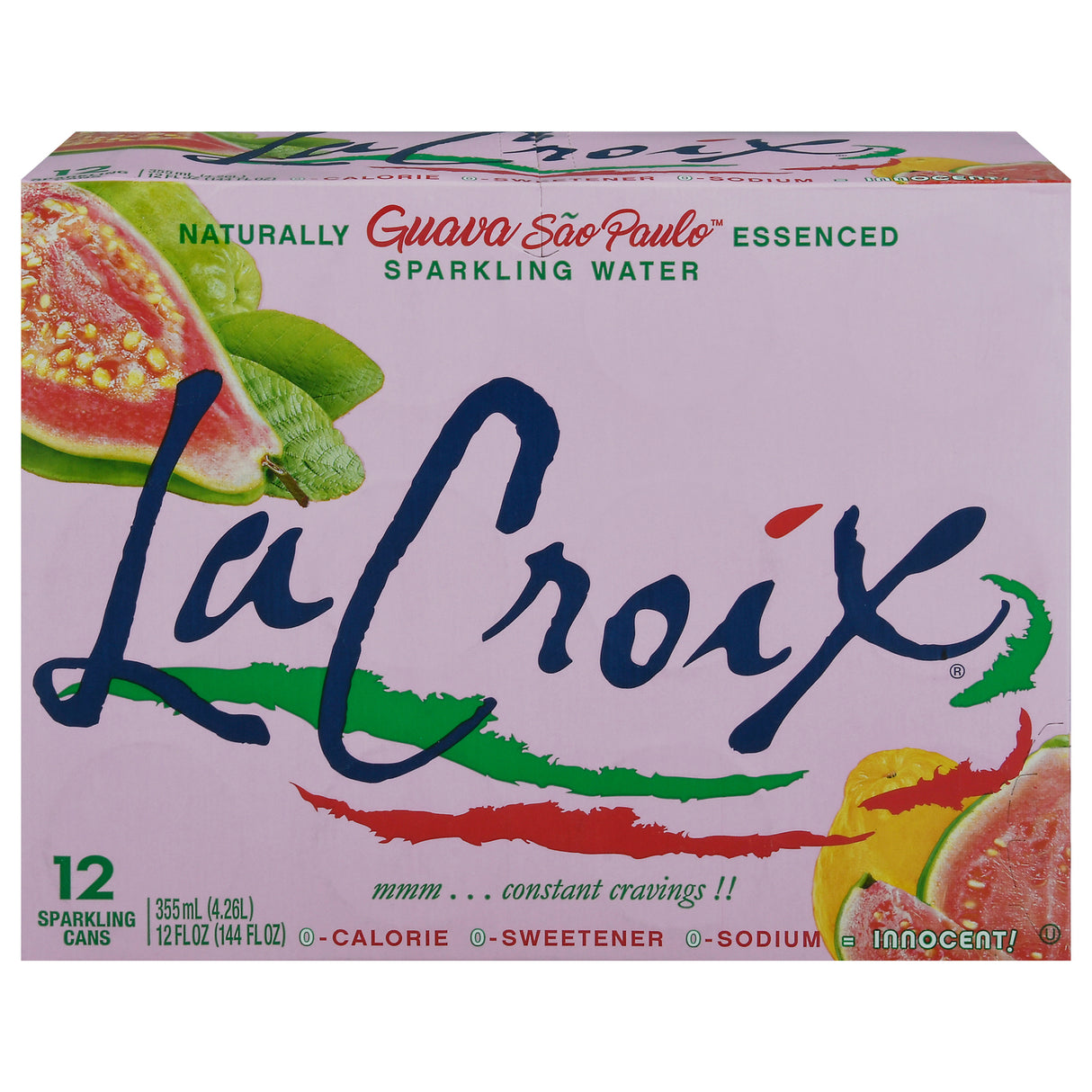 Lacroix Guava Sao Paulo Sparkling Water, 12 Fl Oz (Pack of 2) - Cozy Farm
