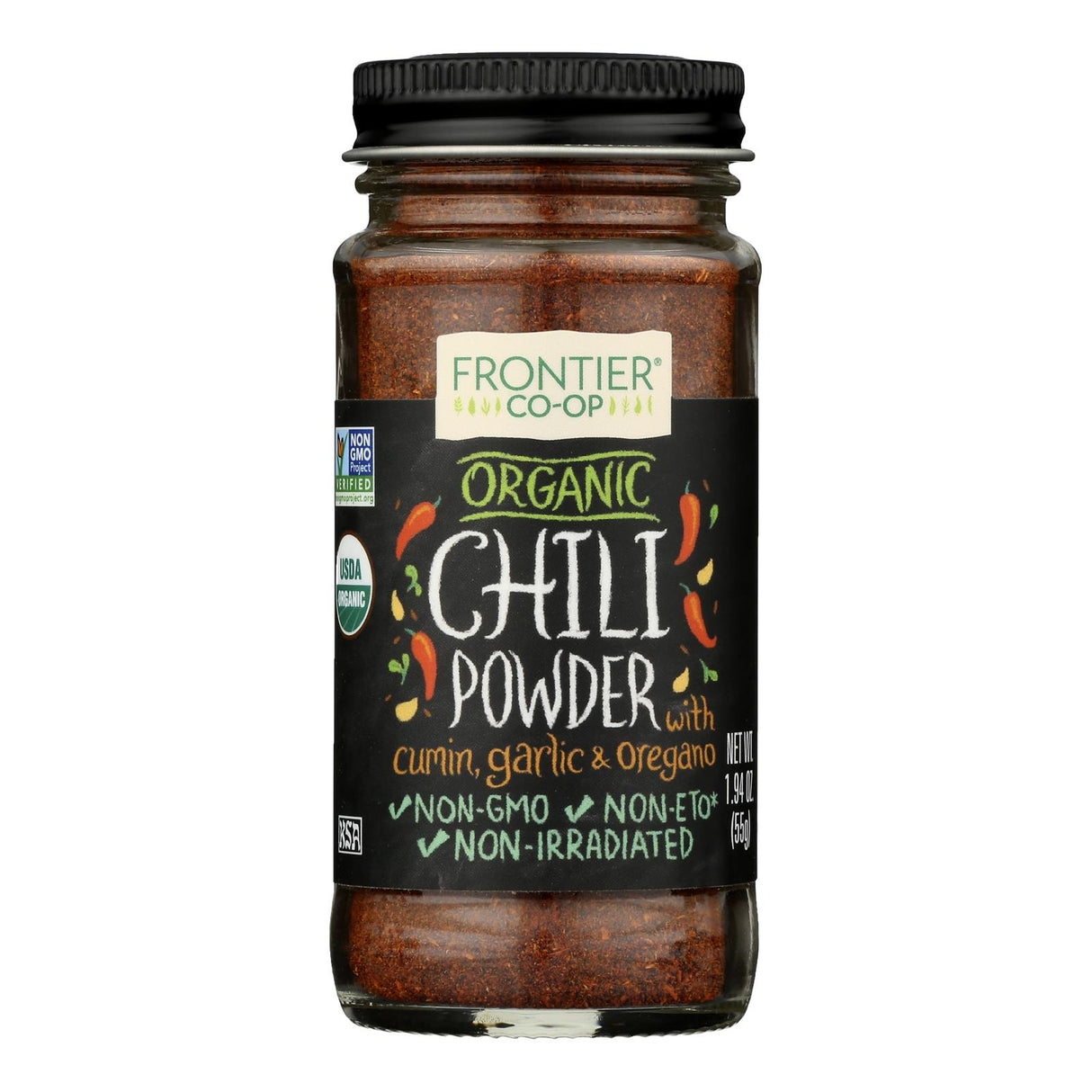 Frontier Herb Chili Powder Blend - Bold Flavor, 1.94 Oz. - Cozy Farm