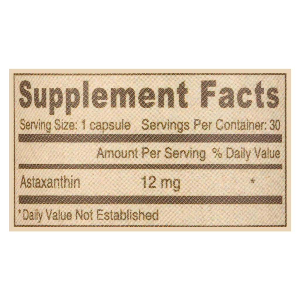 Deva Vegan Vitamins - Astaxanthin 12 Mg - 30 Vegan Capsules - Cozy Farm 