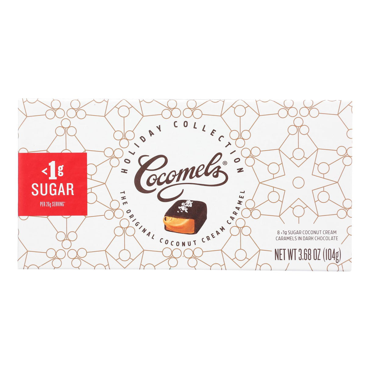 Cocomels Dark Chocolate Caramel Coconut Milk Hard Candy - Case of 12 - 3.68 Oz - Cozy Farm