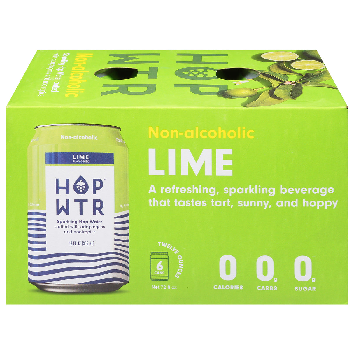 Sparkling Hop Water Lime 6-Pack (4 Cases), 24x12 fl. oz. - Cozy Farm