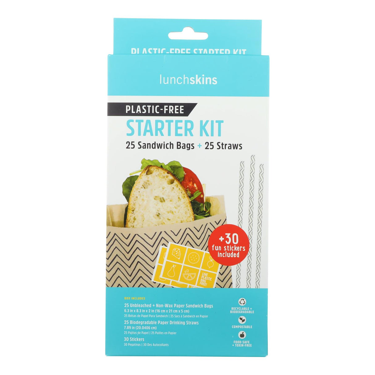 Lunchskins Plastic-Free Starter Kit (Case of 12) - Cozy Farm