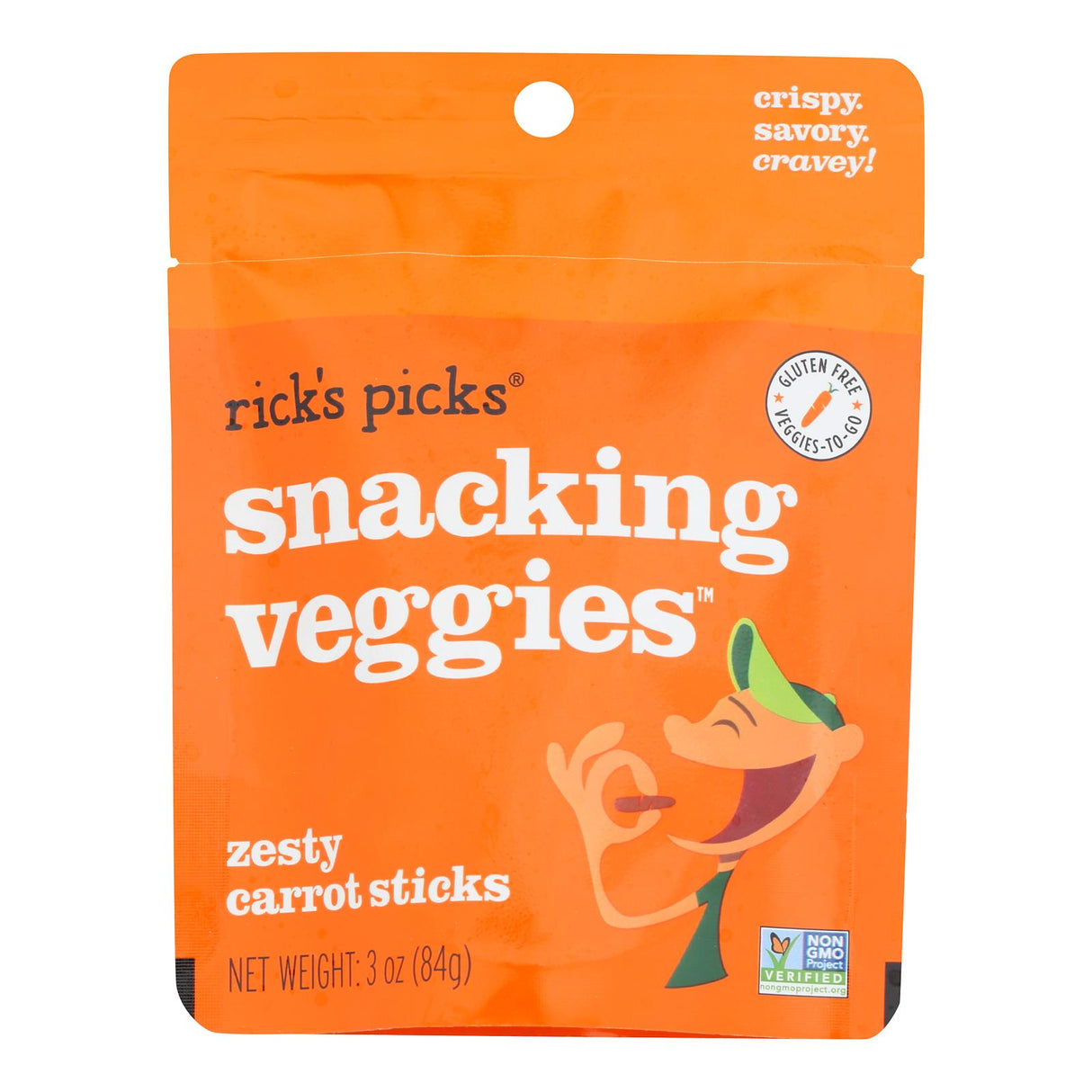 Rick's Picks 3 oz. Pickled Carrot Snack Pack (10-Pack) - Cozy Farm