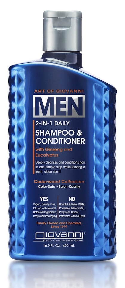 Giovanni 2-in-1 Shampoo & Conditioner for Men (16.9 oz) - Cozy Farm
