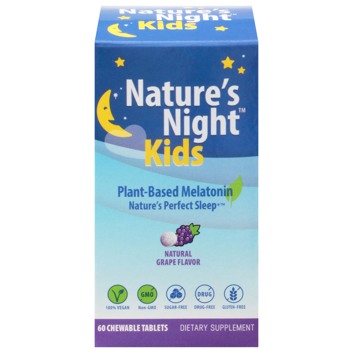 Zero Brands LLC NTRS Night Melatonin Kids Sleep Aid Tablets for Kids, 60 Ct - Cozy Farm