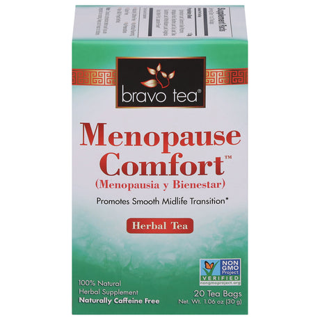 Menopause Comfort Tea by Bravo Teas & Herbs - 20 Bags - Cozy Farm 