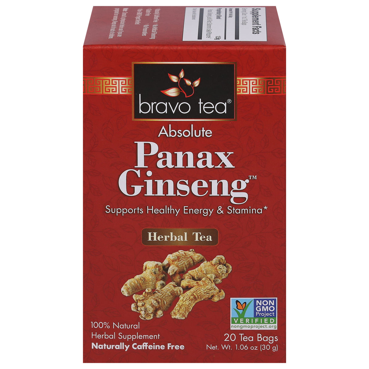 Bravo Absolute Panax Ginseng Tea - 20 Tea Bags - Cozy Farm
