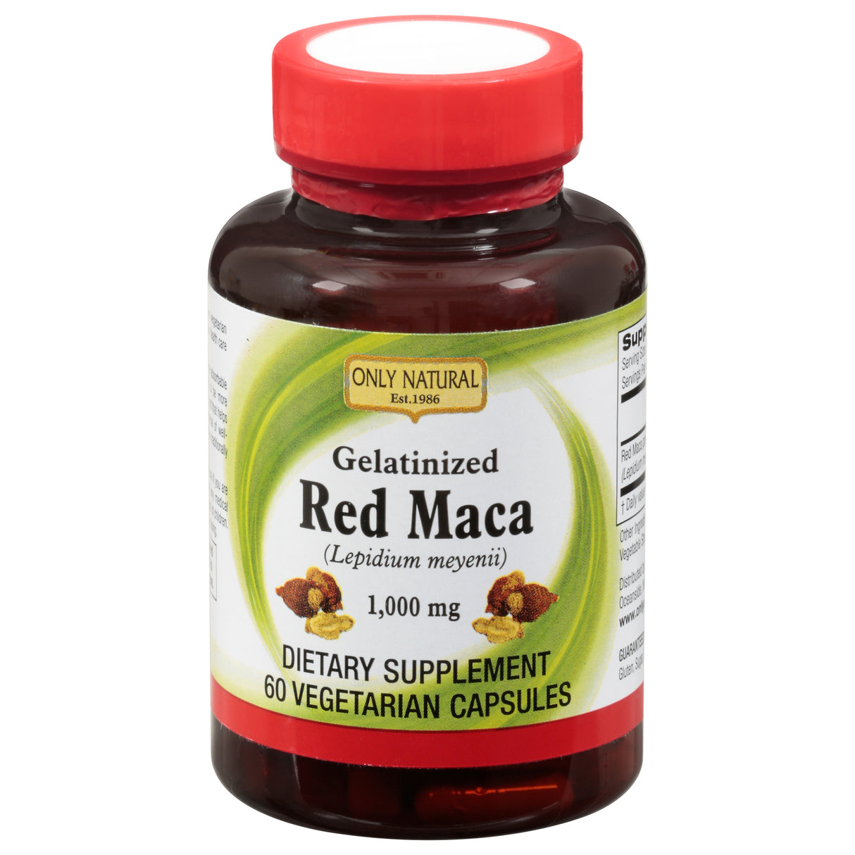 Only Natural Gelatinized Red Maca, 60 Vcap - Cozy Farm