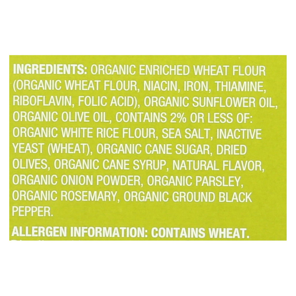 Milton's Baked Crackers Olive Oil & Sea Salt - Pack of 8 x 6 Ounces - Cozy Farm