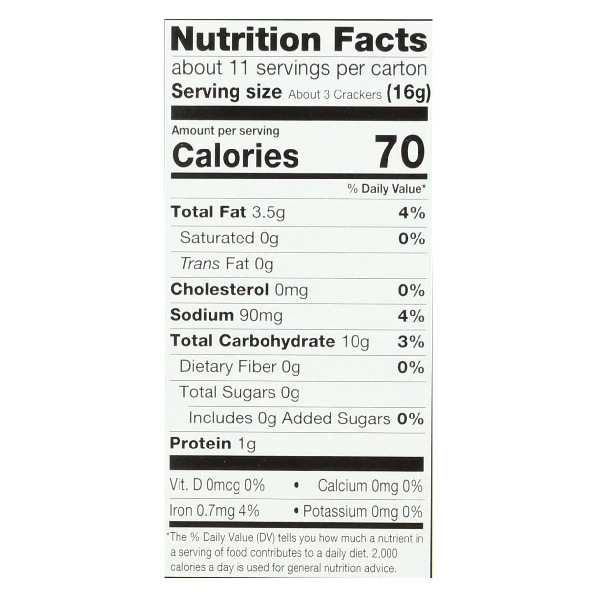 Milton's Baked Crackers Olive Oil & Sea Salt - Pack of 8 x 6 Ounces - Cozy Farm