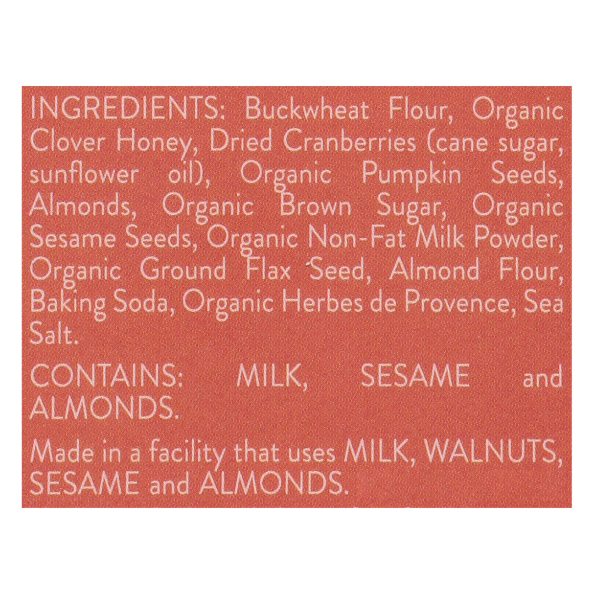 Maine Crisp Cranberry Almond Crisps - Pack of 10, 4 Oz Each - Cozy Farm