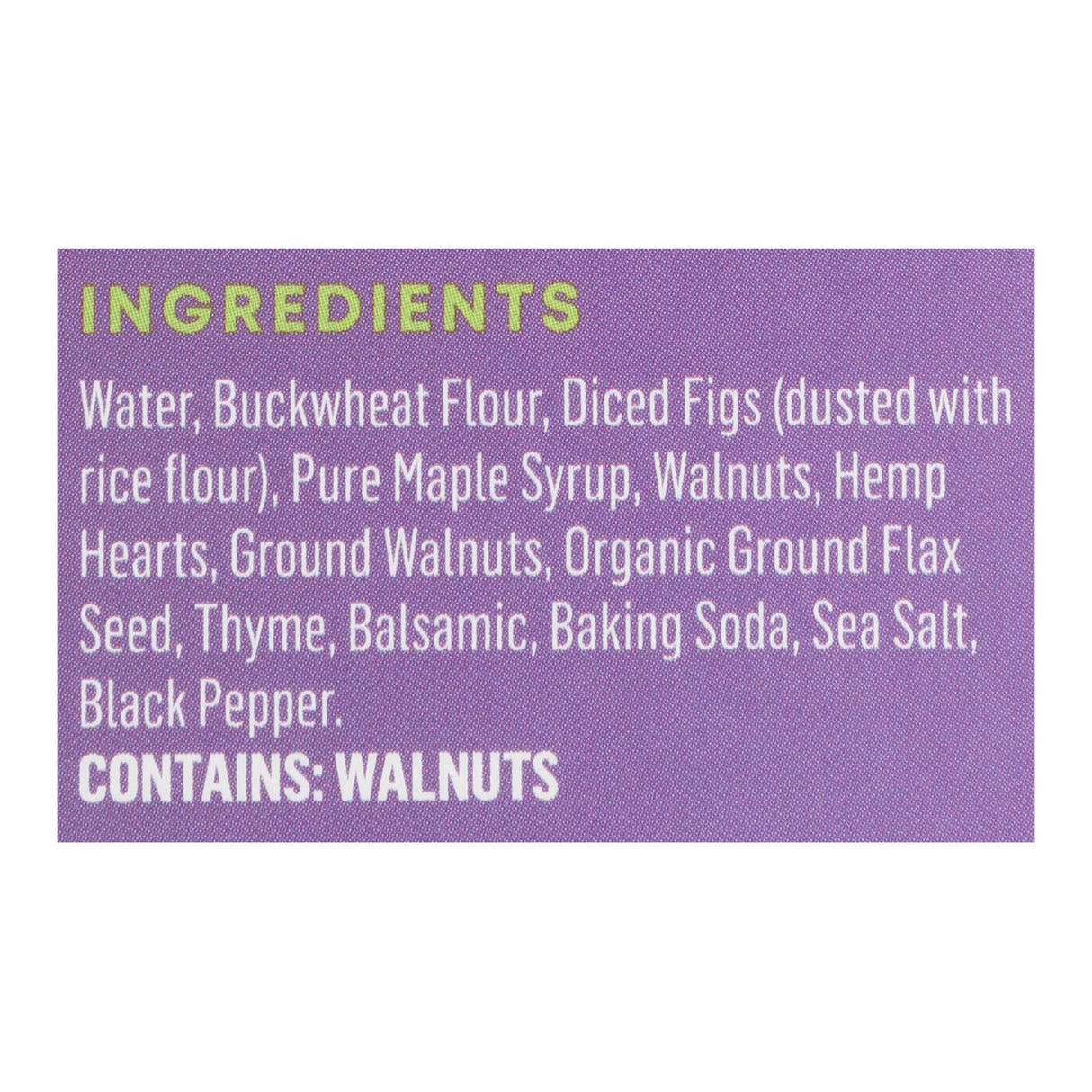 Maine Crisp Fig and Thyme Savory Crisps - Case of 10 - 4 Oz - Cozy Farm