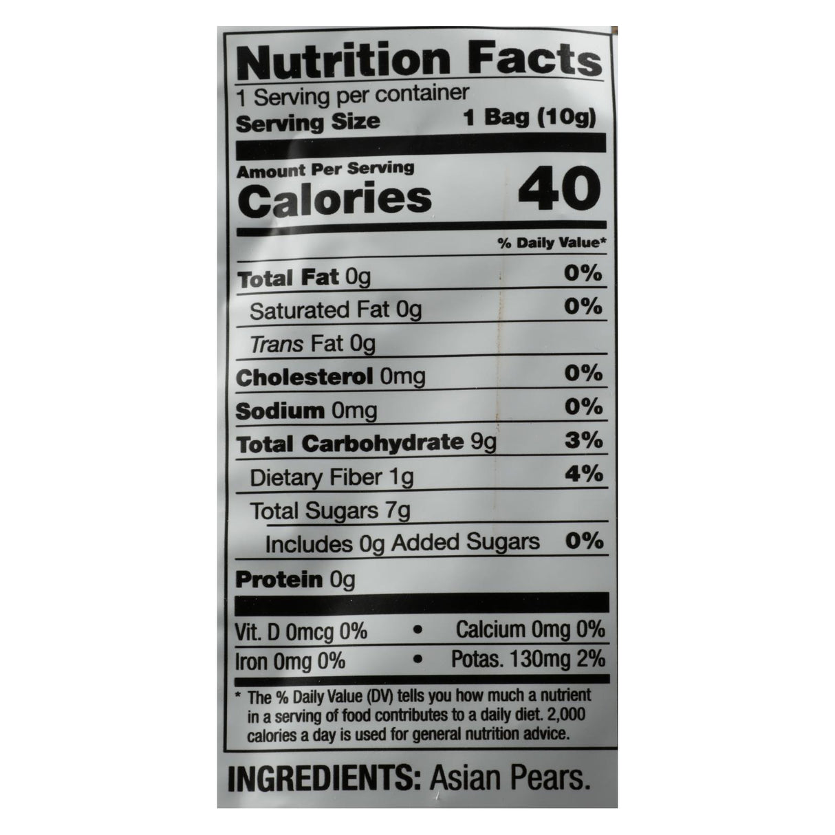 Dried Asian Pear Crisps - 24 Pack - .35 Oz - Cozy Farm