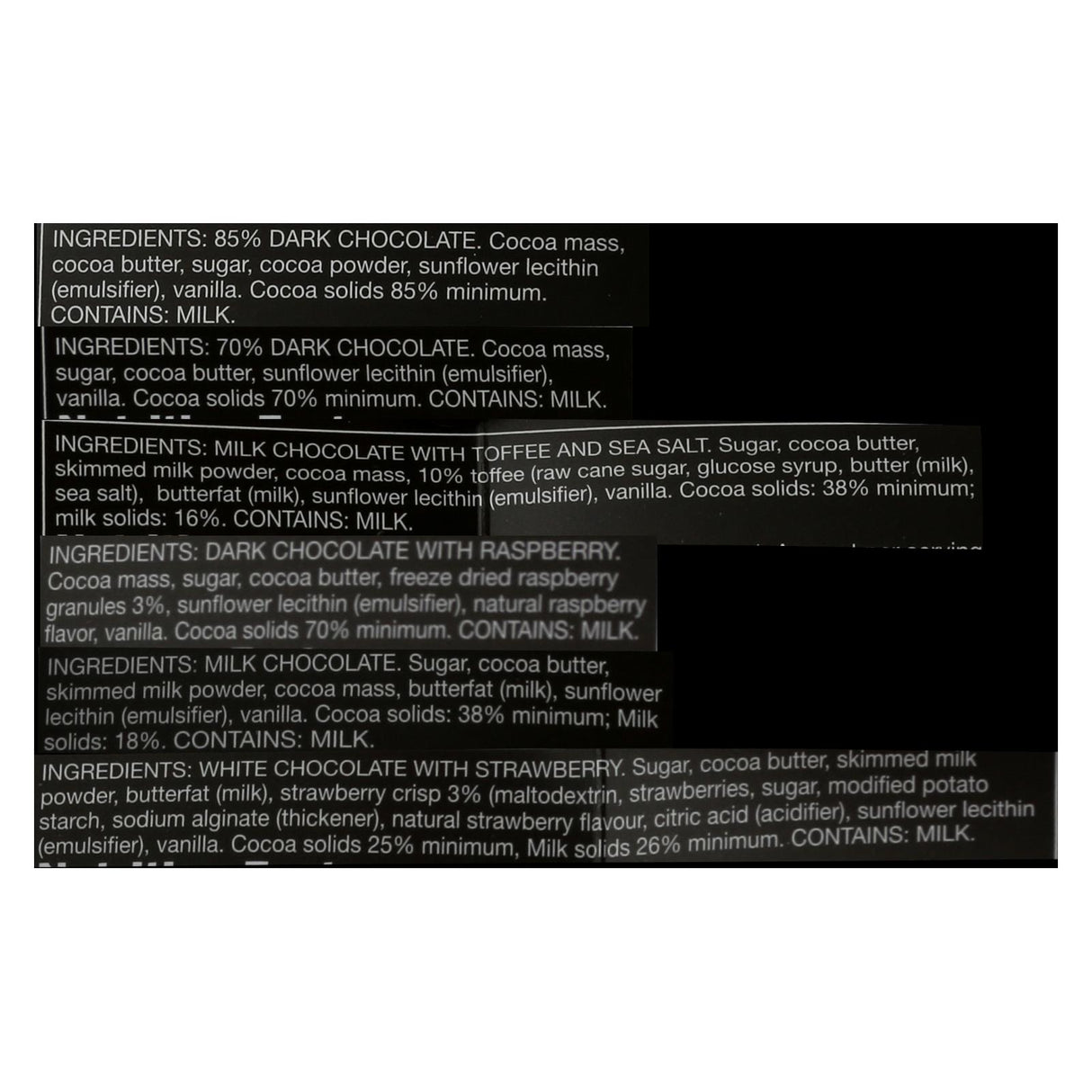 Divine Chocolate Mini-Bar Flight Collection Chocolate Bars - 12 Pack - 3.2 Oz. - Cozy Farm