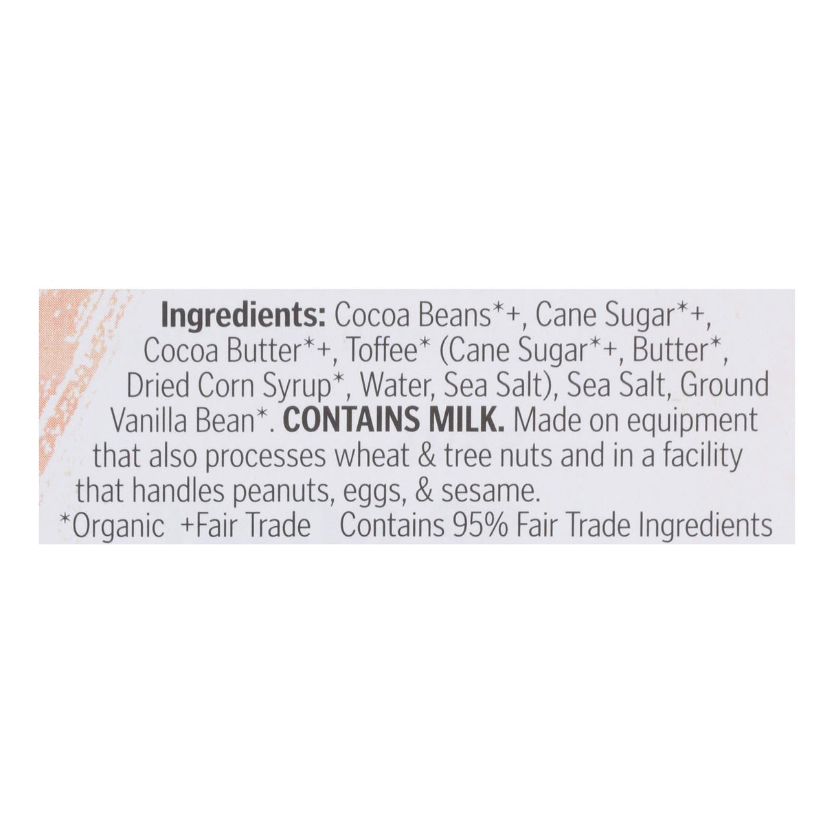 Theo Salted Toffee 55% Dark Chocolate Bar - 3 Oz., Case of 12 - Cozy Farm