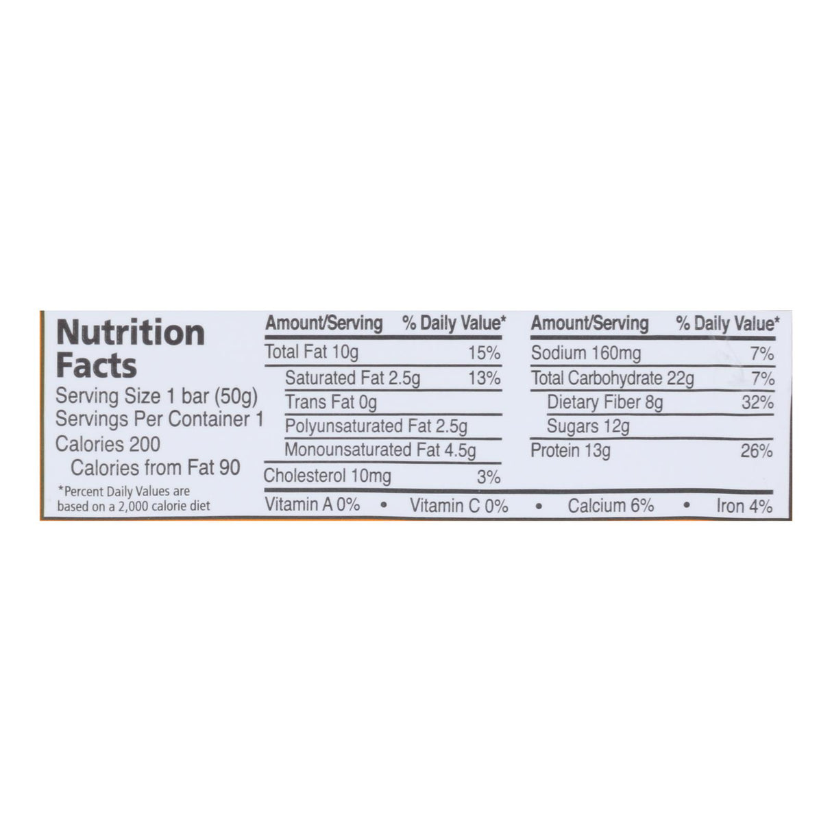 Zing Bars Chocolate Peanut Butter Nutrition Bar, 1.76 Oz Bars, 12 Count Case - Cozy Farm