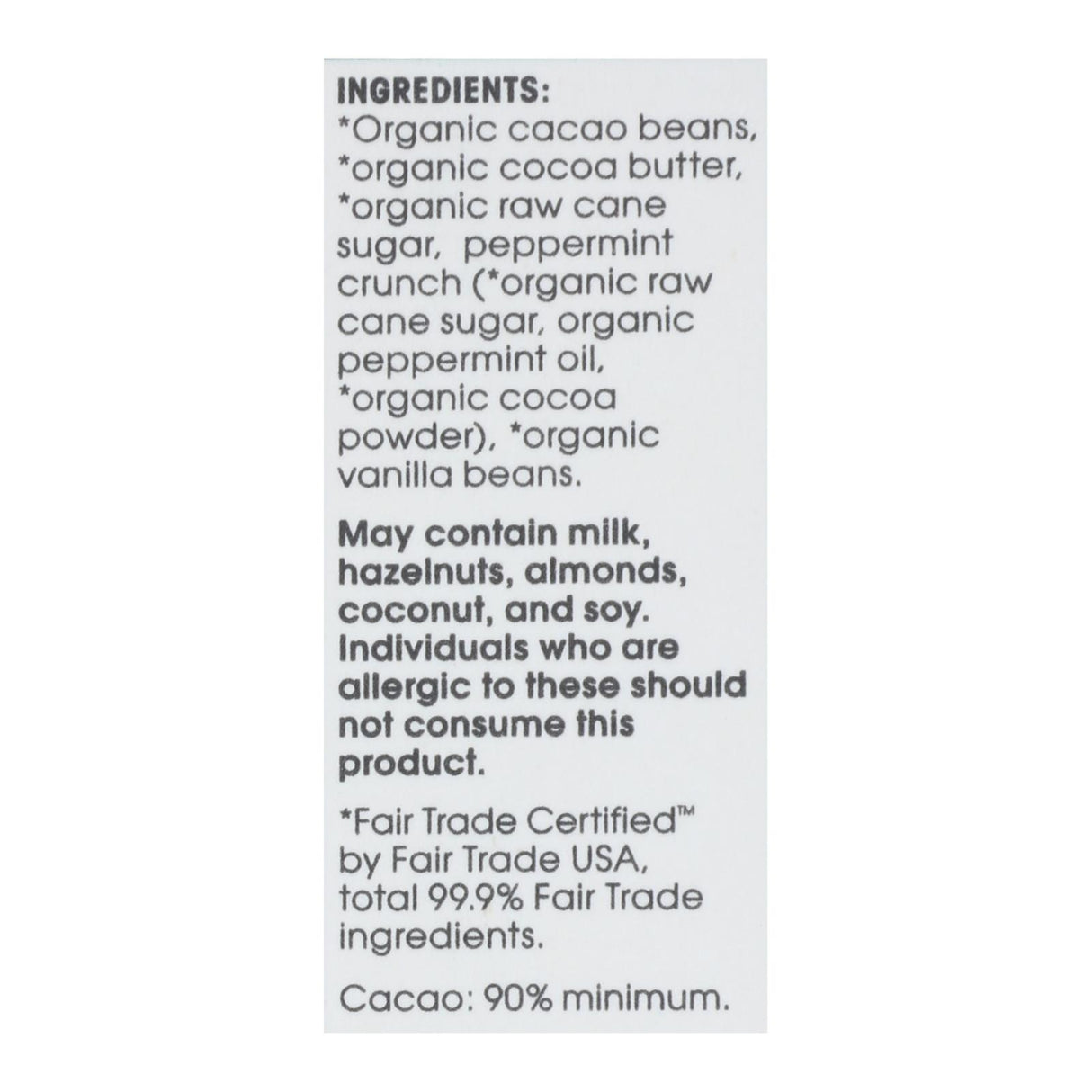 Alter Eco Americas Dark Crisp Mint Chocolate - 2.65 Oz - Cozy Farm