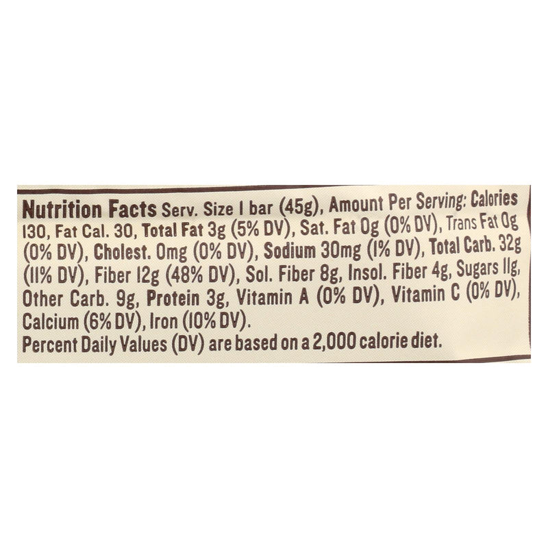 Nugo Fiber Dlish Cinnamon Raisin Nutrition Bar - 1.6 Oz Bars - Case of 16 - Cozy Farm 